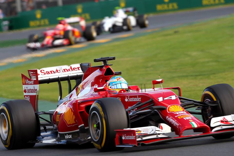 Per la Ferrari di Alonso una gara in controllo della monoposto e dell&#39;affidabilit ma senza squilli. Reuters 